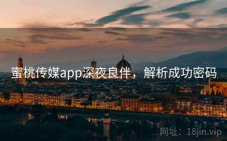 蜜桃传媒app深夜良伴，解析成功密码